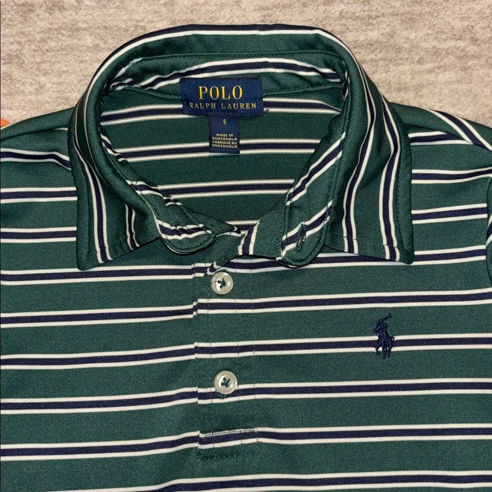 Polo Ralph Lauren Boys 4/5 Lot of 3 shirts Green Orange Fish Tommy Hilfiger